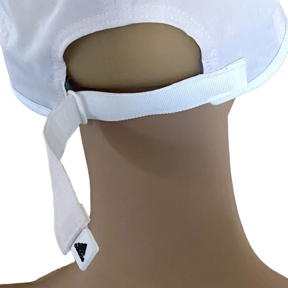 Adidas White Embroidered Aeroready Baseball Cap OSFA New without tags - Picture 4 of 6